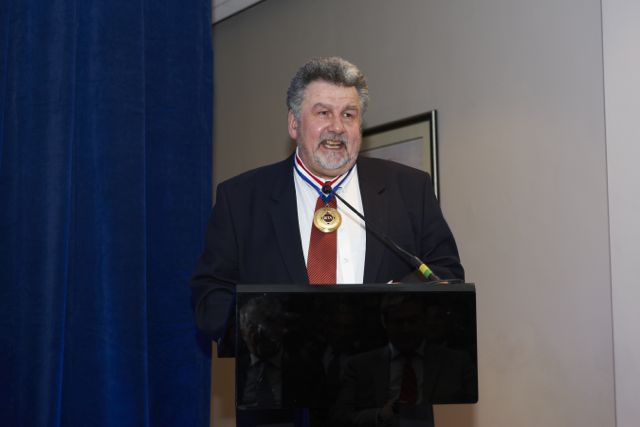 BITA president David Rowel speaking at the AGM.