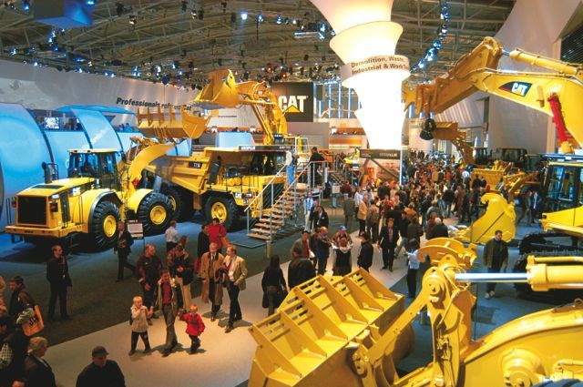 Michael Heidemann of Zeppelin is impressed with bauma 2013.