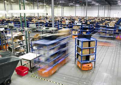 Kiva Systems uses a fleet of autonomous robots
