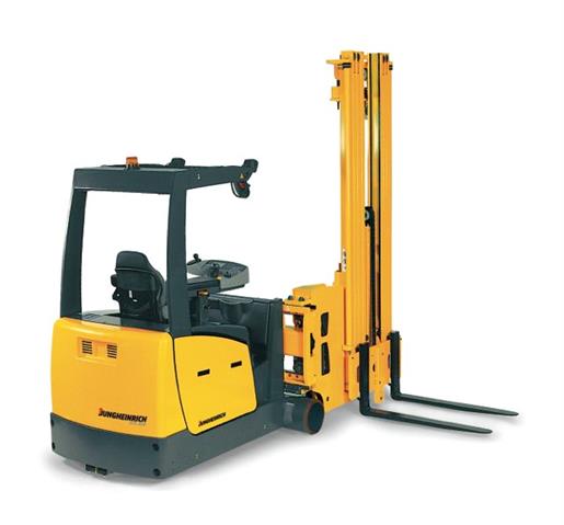 The Jungheinrich EFX 410-413 narrow aisle stacker