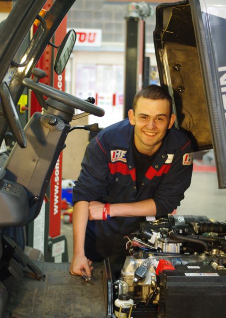 Paul Tanner is HFT Forklifts' newest apprentice.