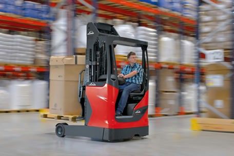 New reach truck from Linde.