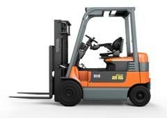 The Gold Edition of Toyota's 7FBMF forklift