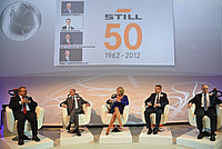 A panel discussion on the past, present and future of intralogistics was part of the 50th anniversary celebration.
