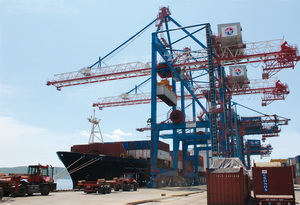 Two new Liebherr STS Cranes are working at the JSC Commercial Port of Vladivostok.