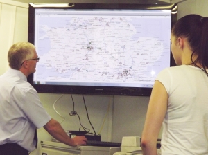 The high-tech piece of equipment is linked to Briggs' existing GPS system that provides real-time updates on its transport fleet movements.