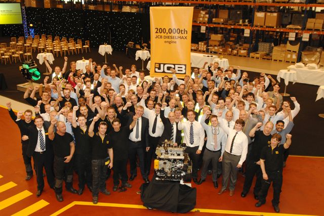 JCB has produced its 200,000th JCB Dieselmax engine.
